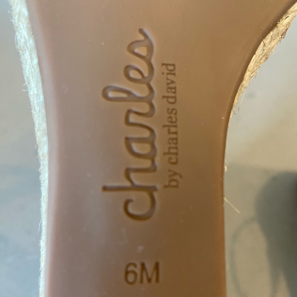 New! Charles, By Charles David Leather Espadrilles - image 6